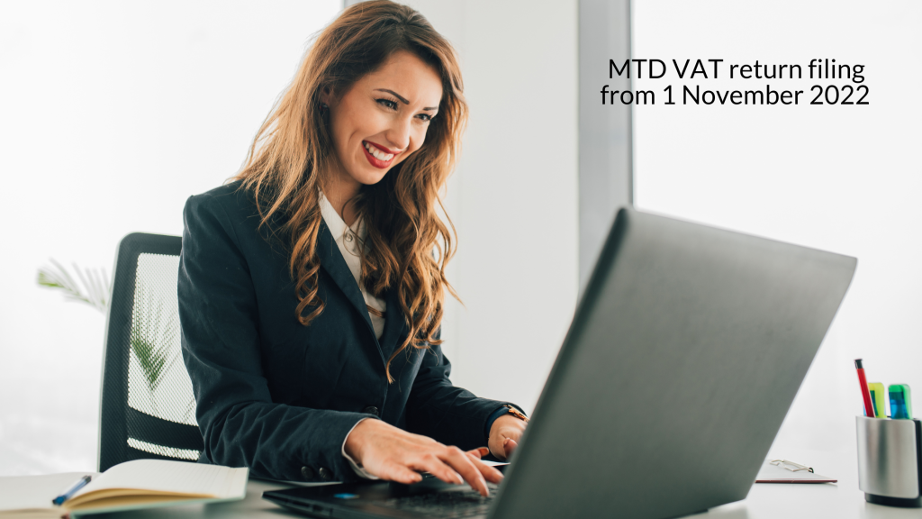 MTD and VAT return filing from 1 November 2022